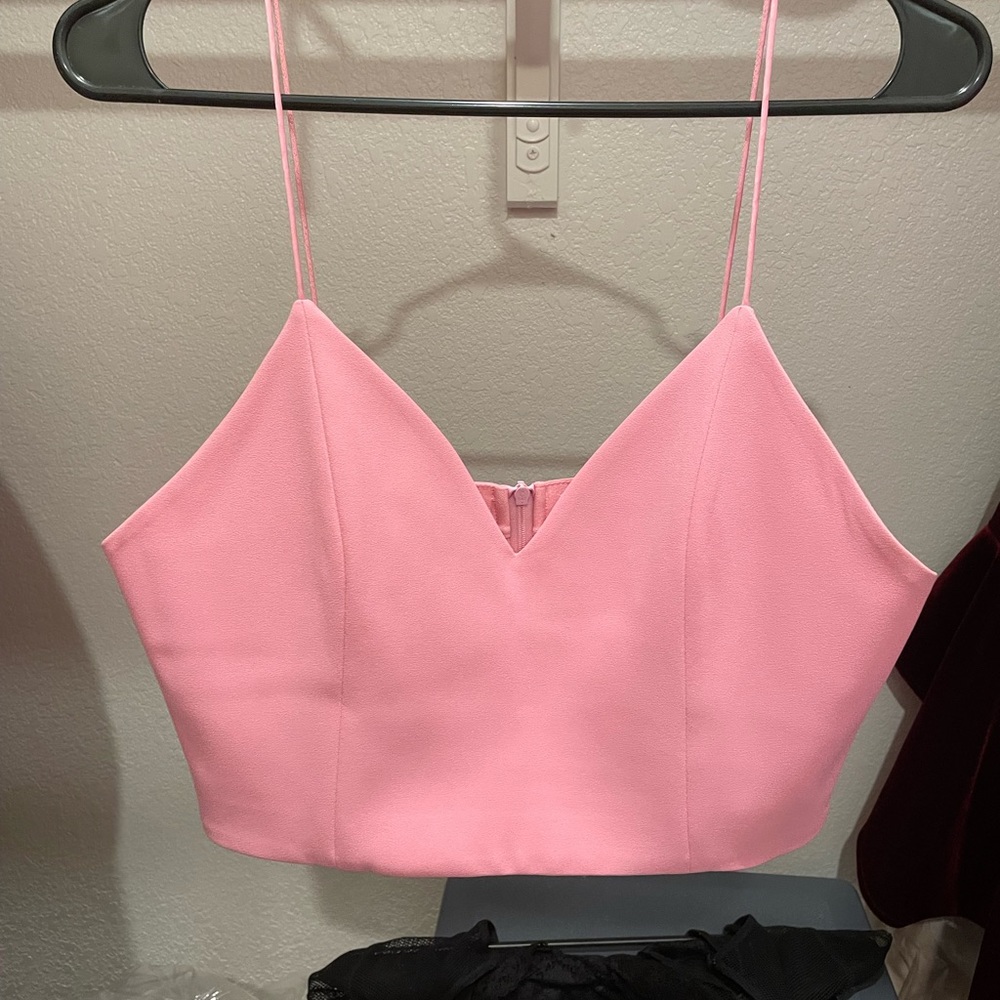 Alice and Olivia Pink Crop